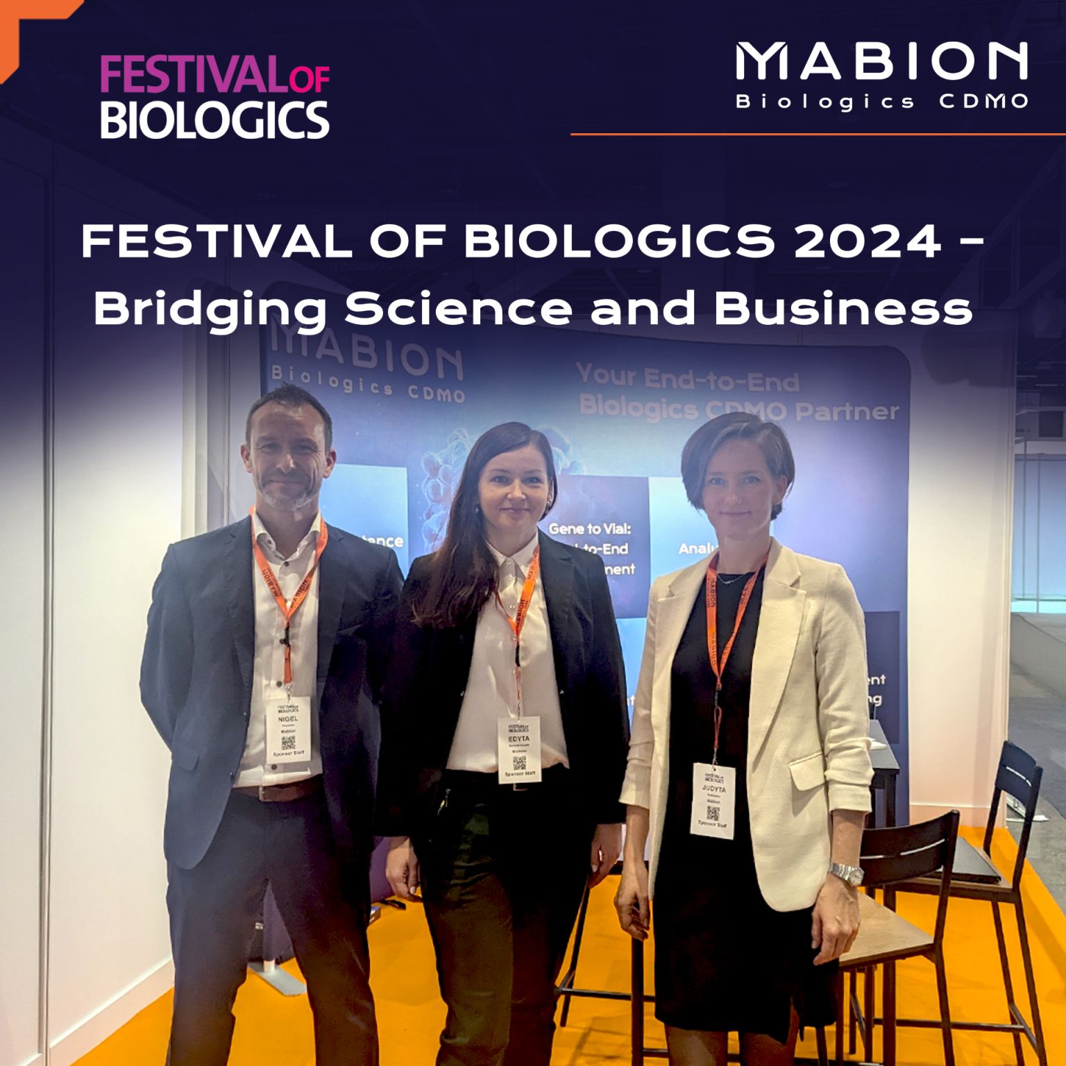 Festival of Biologics 2024 - Bridging Science and Business. As biologics continue to transform patient care by expanding treatment options, the festival provides an essential platform for collaboration, from discovery and development to clinical trials and commercial manufacturing. Our booth has already become a hub for insightful conversations with both new and existing clients, and we’re eager to explore how these discussions will shape future innovations.