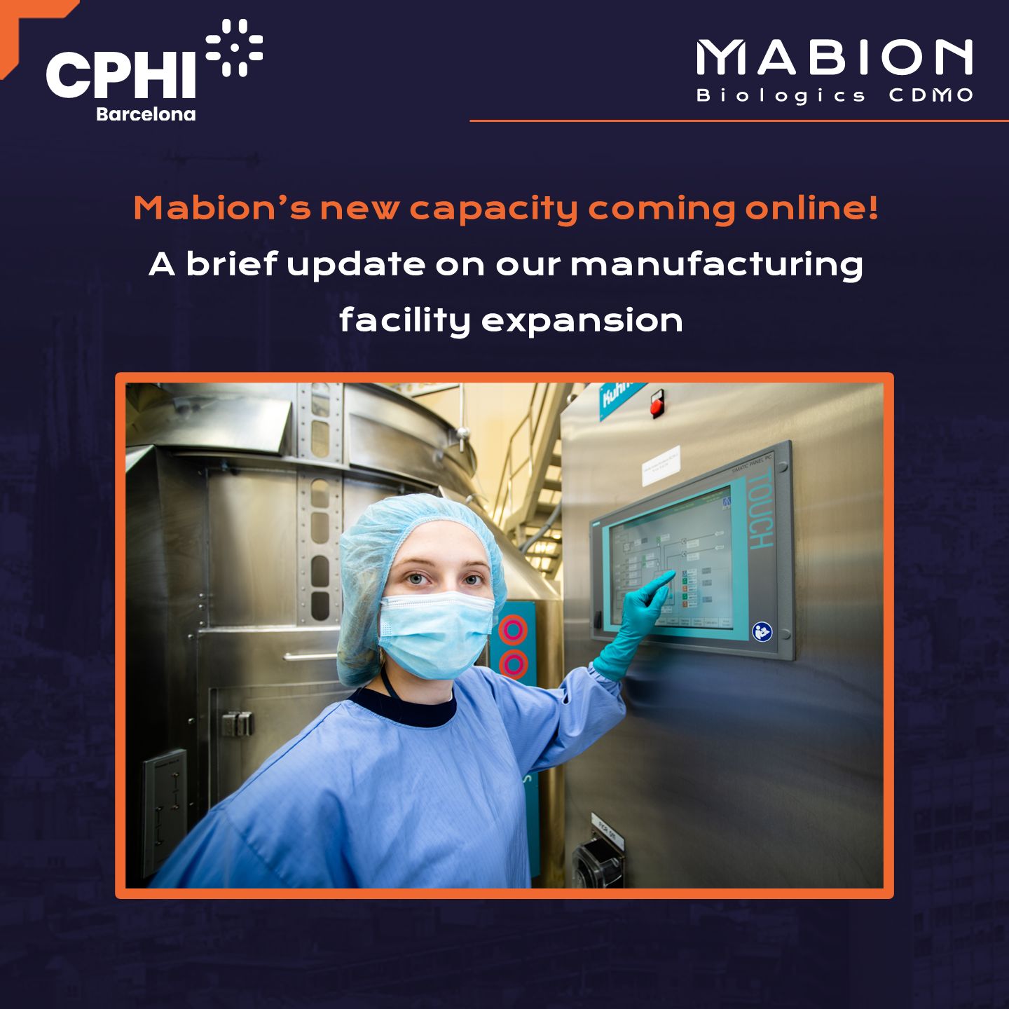 Brief update on Mabion's manufacturing capacity expansion.